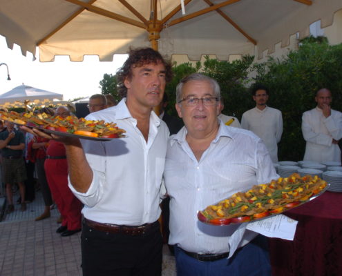 2005 - Forte dei Marmi – bagno Roma di Levante Massimo Giletti e Guido Guidi 2